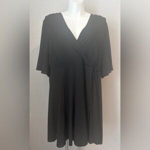 Plus size 26 Torrid black wrap dress